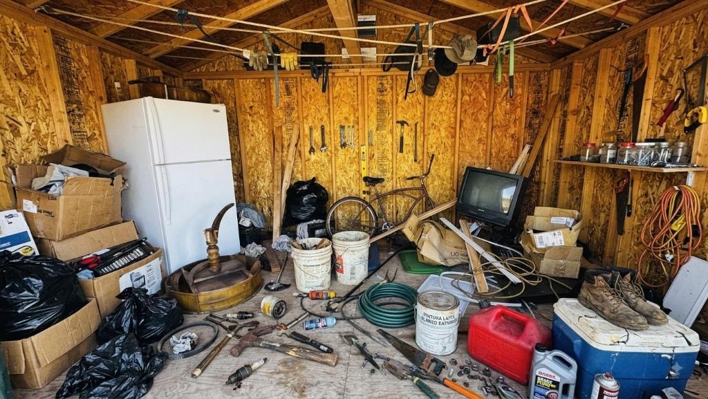 Basement Cleanout — before